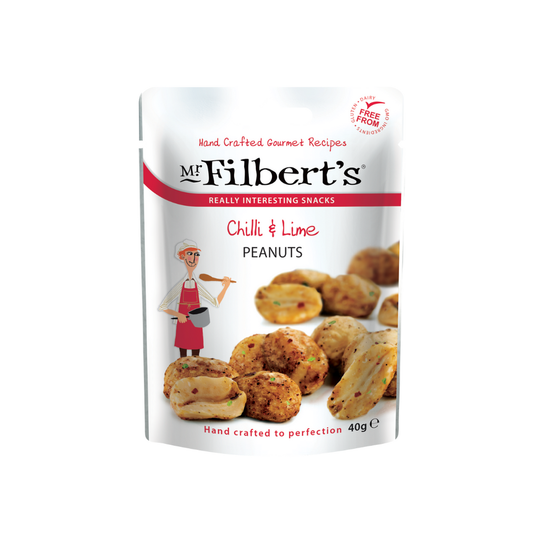 Mr Filbert's Chilli & Lime Peanuts Pocket Snacks (40g)