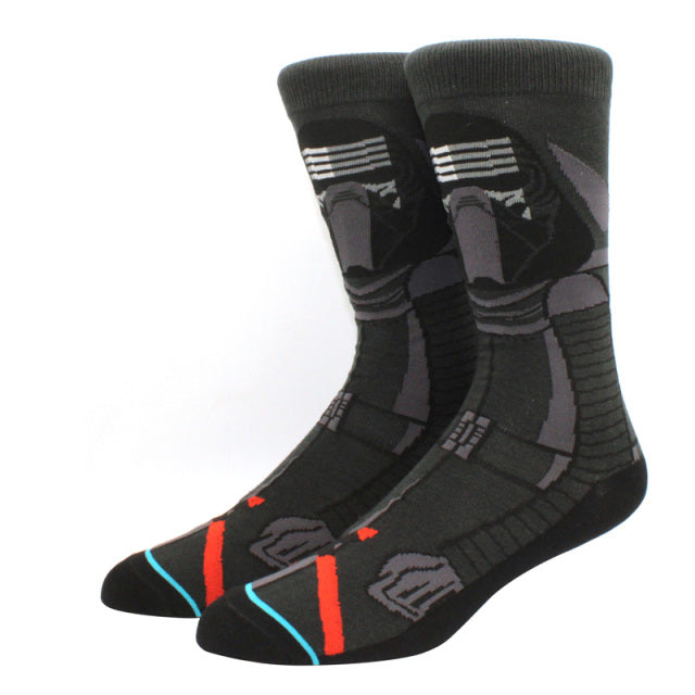 Star Wars Movie Stockings Master Yoda R2-D2 Cosplay Socks Wookiee Jedi Knight Novelty Men's Women's Socks Spring Autumn Winter
