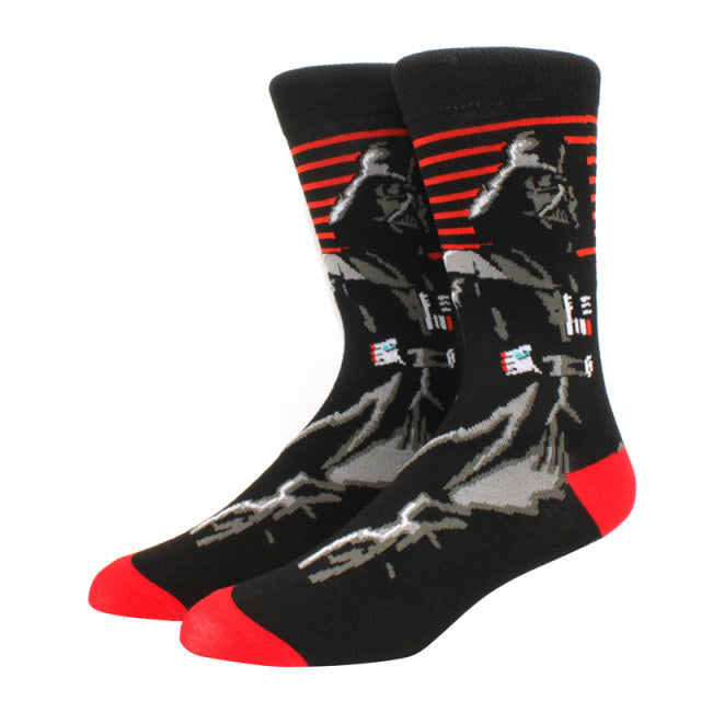 Star Wars Movie Stockings Master Yoda R2-D2 Cosplay Socks Wookiee Jedi Knight Novelty Men's Women's Socks Spring Autumn Winter
