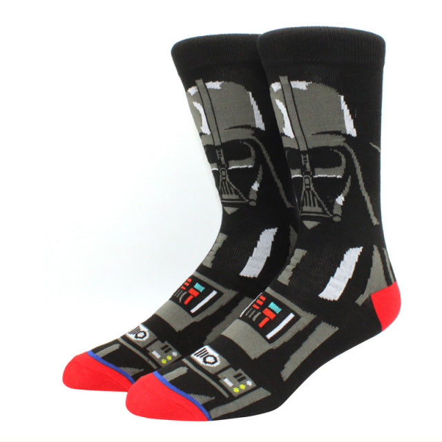 Star Wars Movie Stockings Master Yoda R2-D2 Cosplay Socks Wookiee Jedi Knight Novelty Men's Women's Socks Spring Autumn Winter