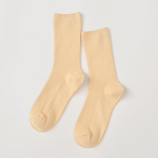 New Color Harajuku Retro Women Lady Cotton Loose Socks Winter In Tube Korean Purple Blue Yellow Pink Designer Christmas Cute