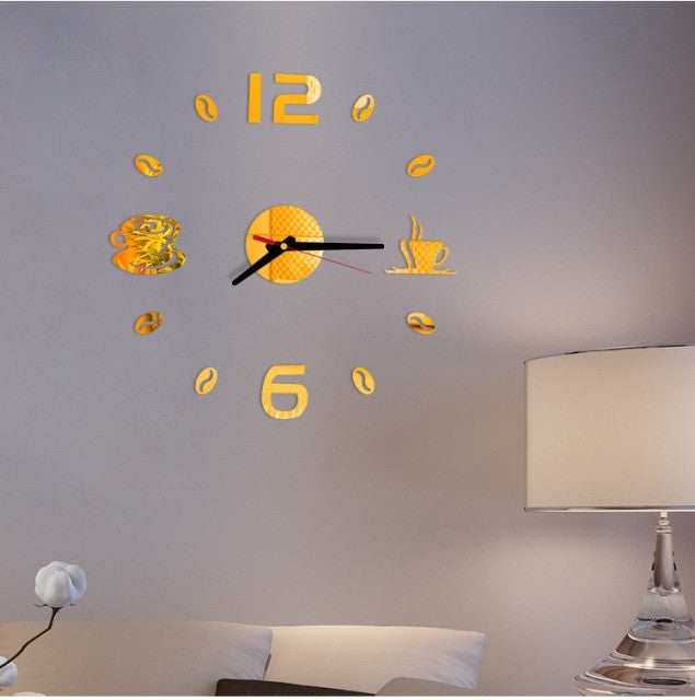 Mini Home Self Adhesive Hanging Wall Clock