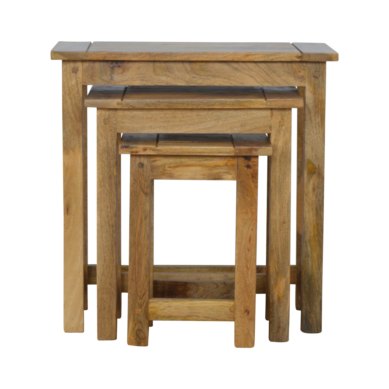 Solid Wood Set of 3 Nesting Tables