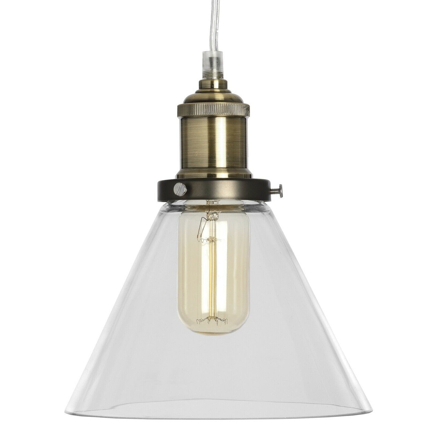 Glass Cone Pendant Lamp Ceiling lighting Home Decoration
