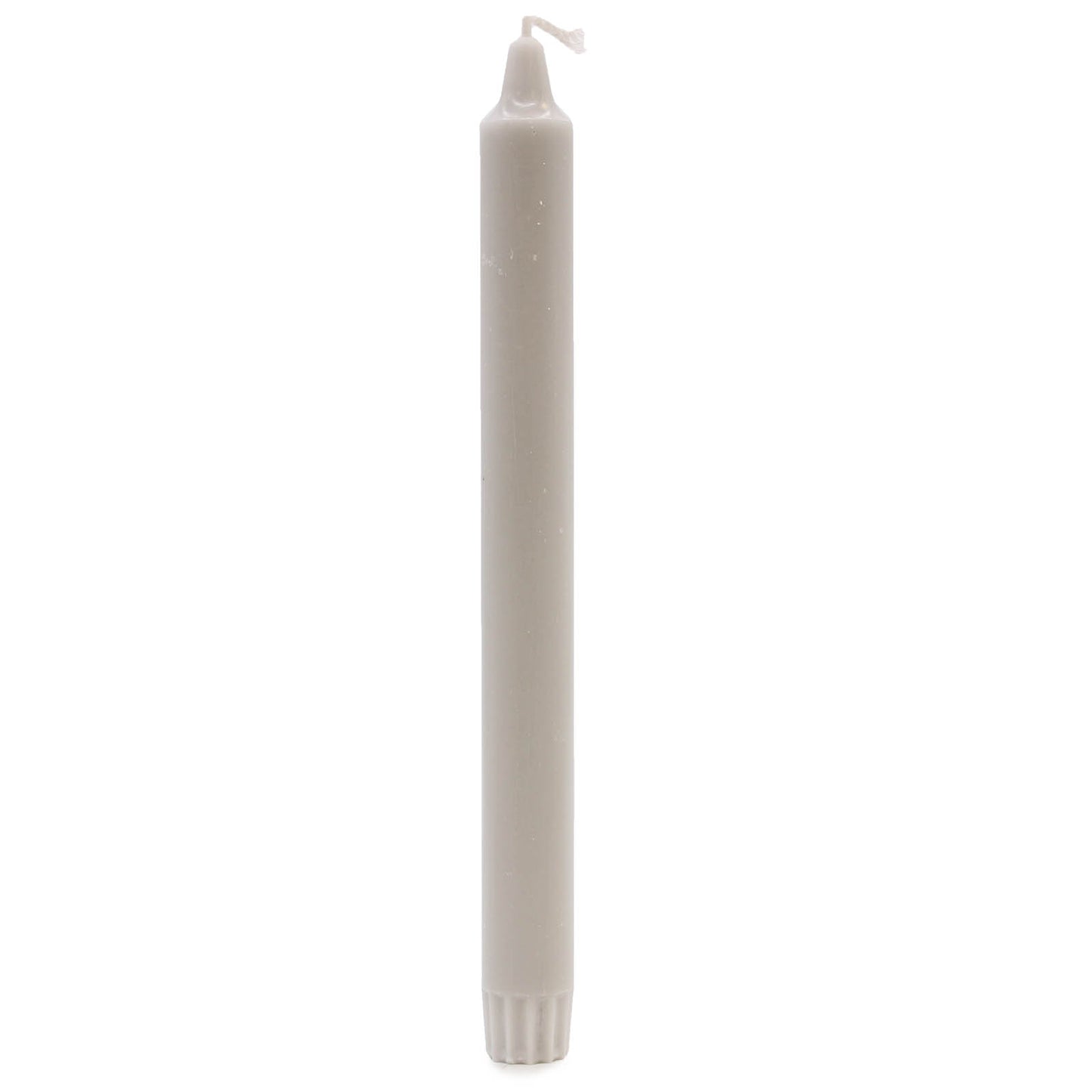 Pure Natural Wax Dinner Candle ( Pack of 4 ) - Silver Grey