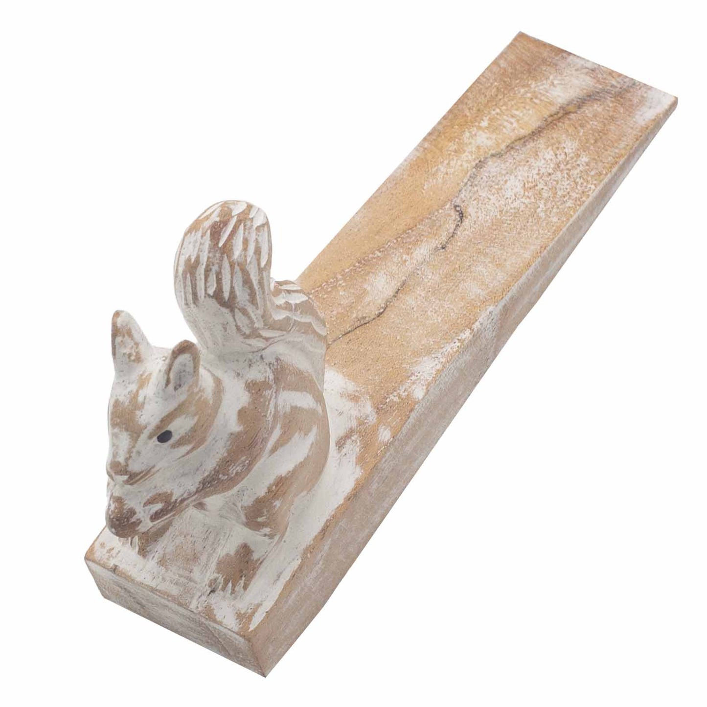 Hand Carved Doorstop -Squirrel