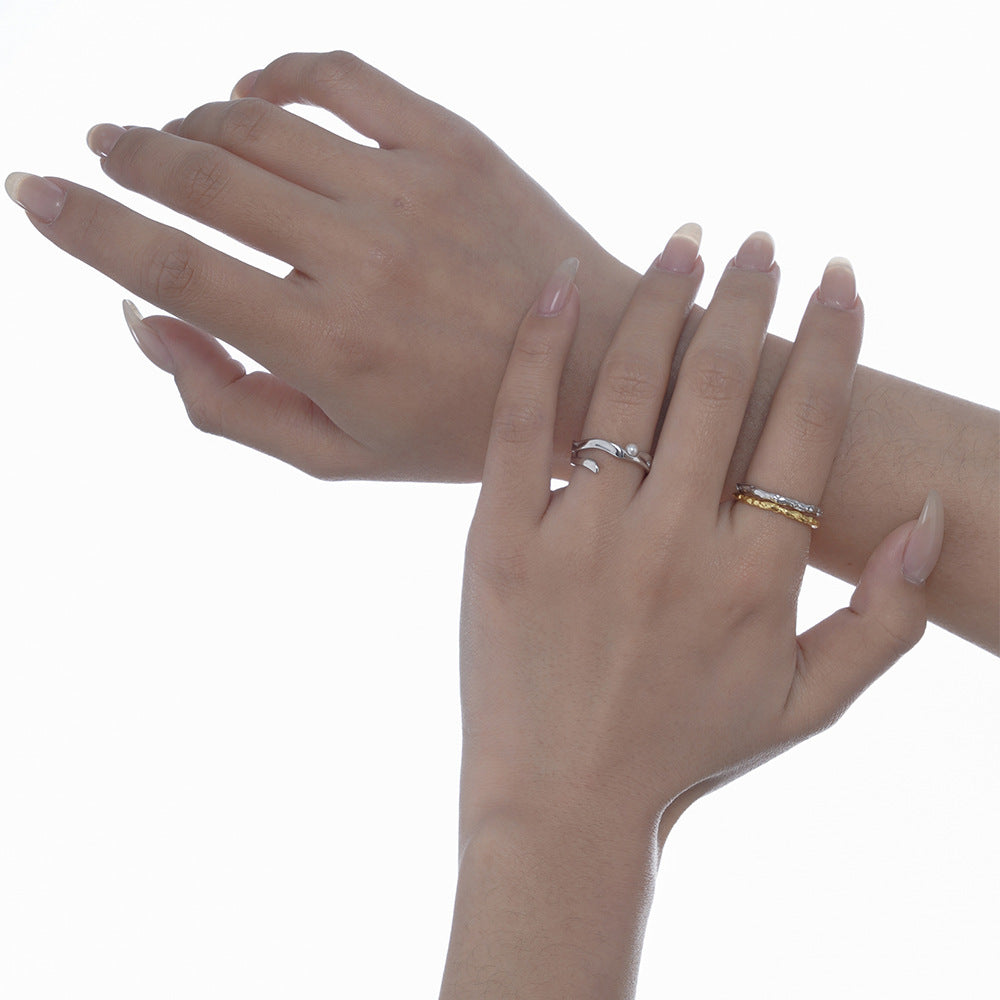 Thin Type Open Ring Mirror Finished Rings