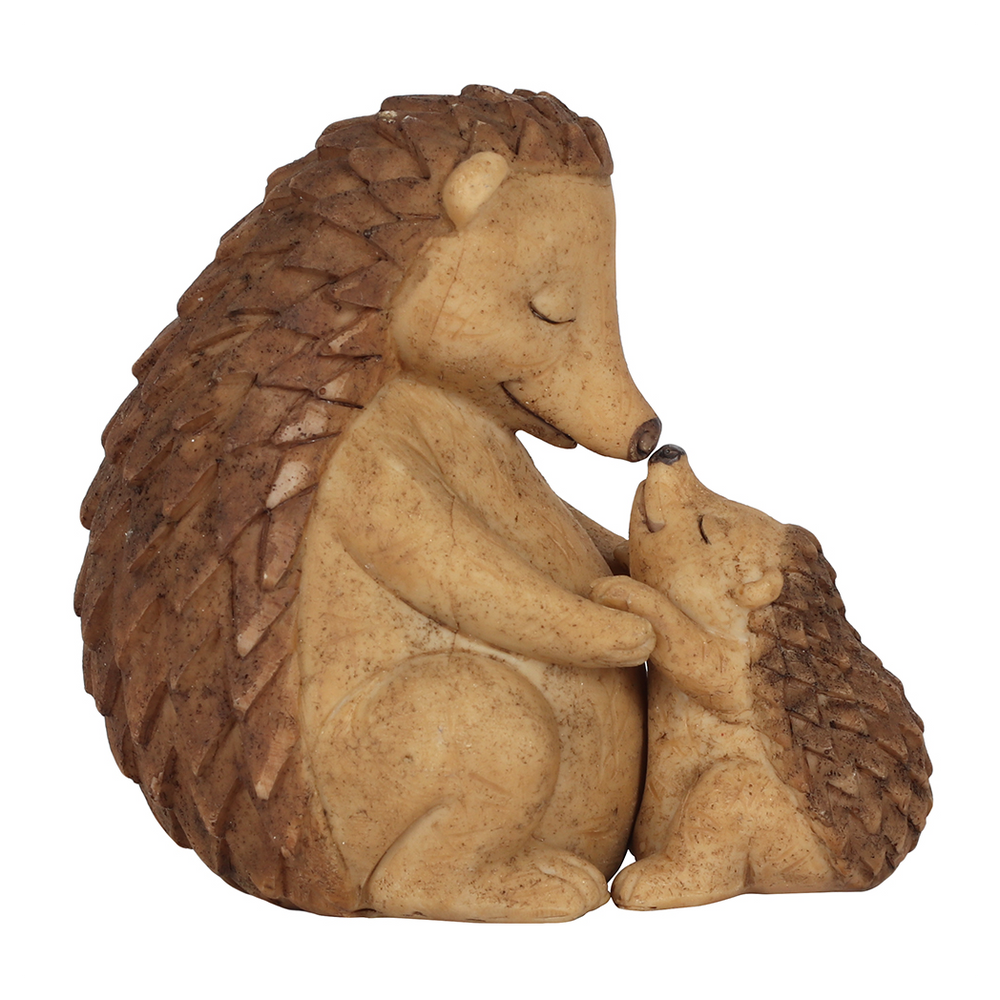 Happy Hoglet Mother and Baby Hedgehog Ornament