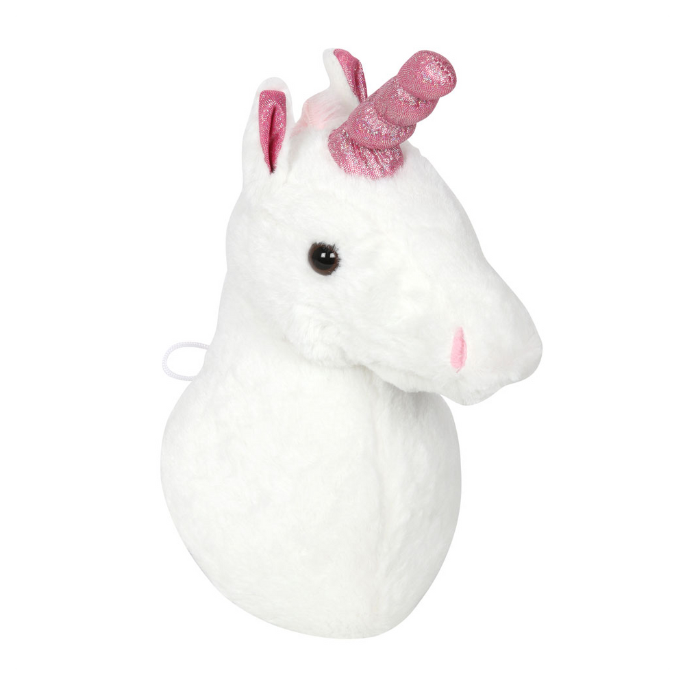 Plush Unicorn Head Wall Hanging