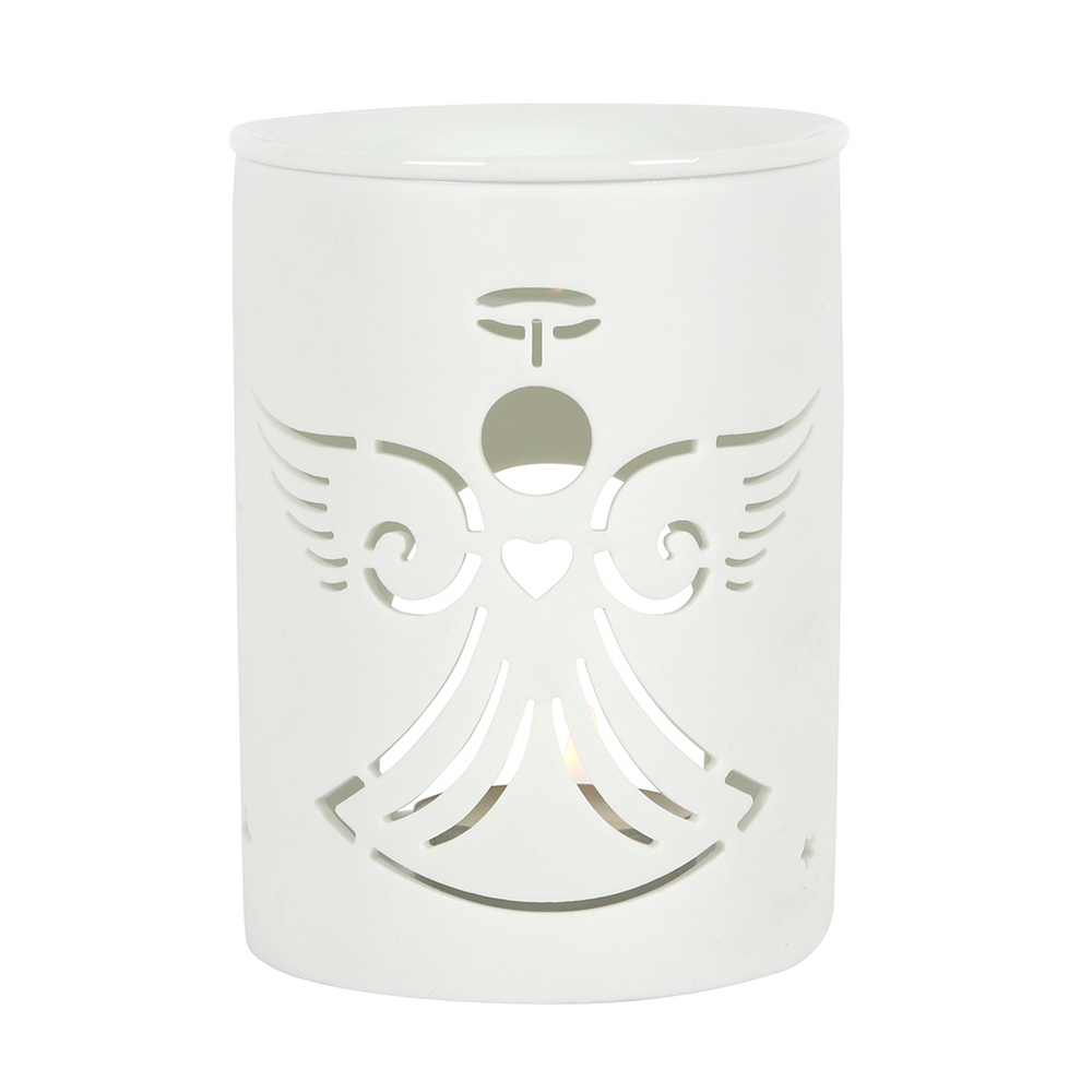 White Angel Cut Out Oil Burner