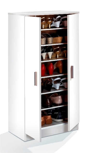 White Shoe Six Shelve Cupboard