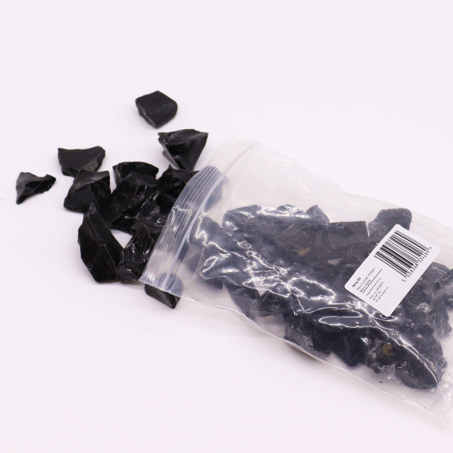Black Agate -Raw Crystals (500gm)
