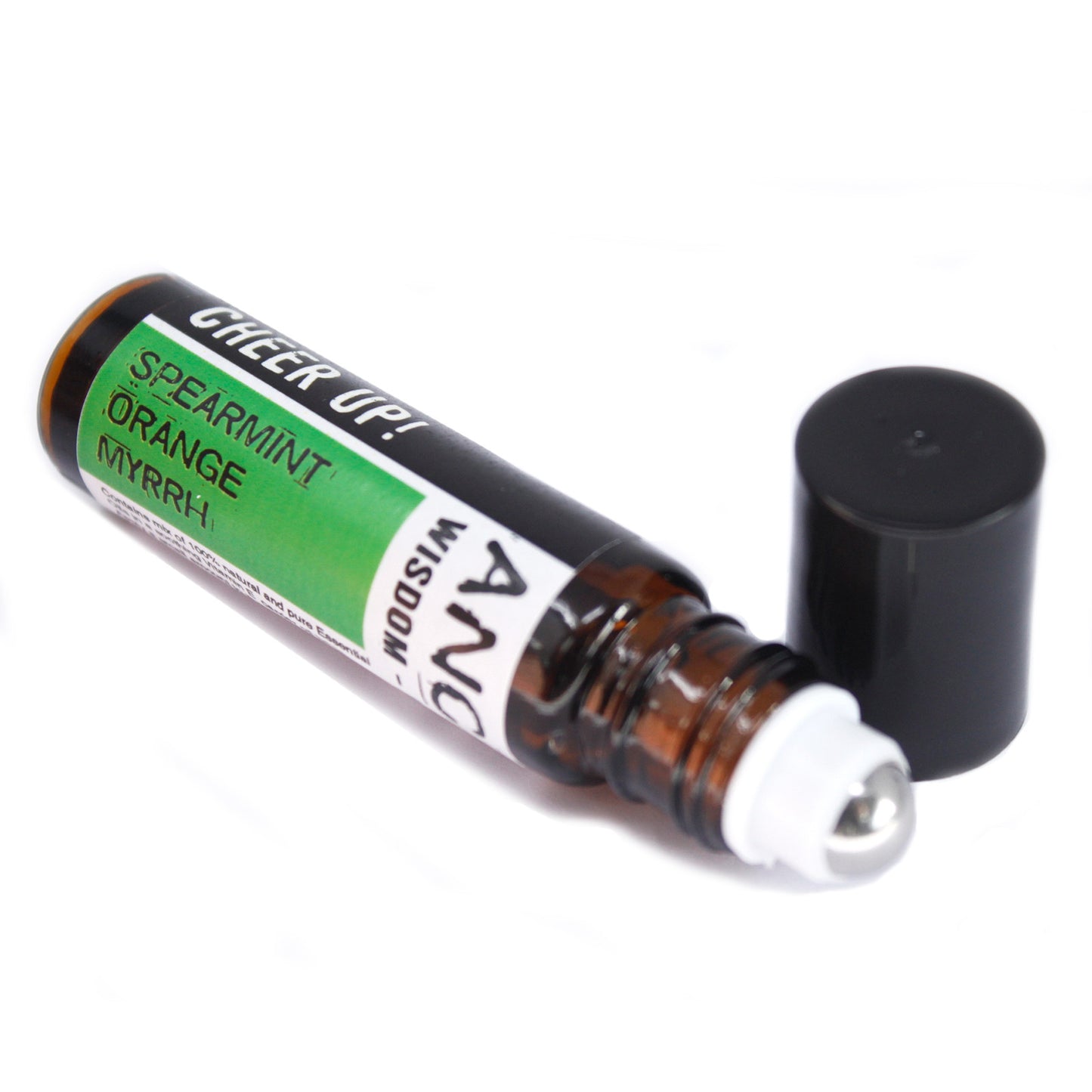 Cheer Up! - Spearmint , Orange and Myrrh 10ml Roll On Essential Oil Blend