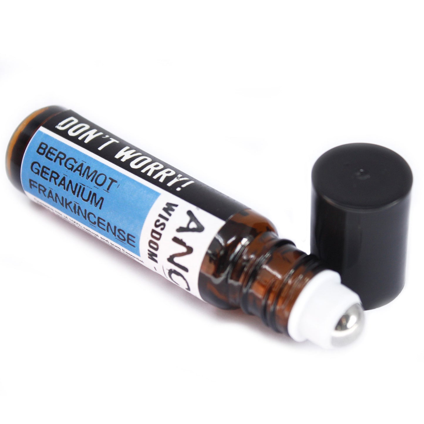 Don't Worry ! - Bergamot , Geranium and Frankincense 10ml Roll On Essential Oil Blend
