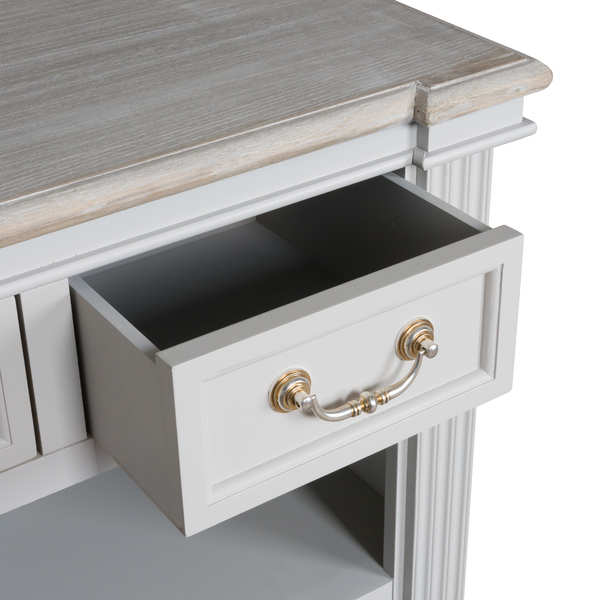 BLANC - Four Drawer Low Bookcase
