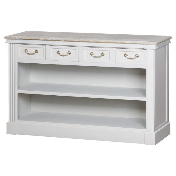 BLANC - Four Drawer Low Bookcase