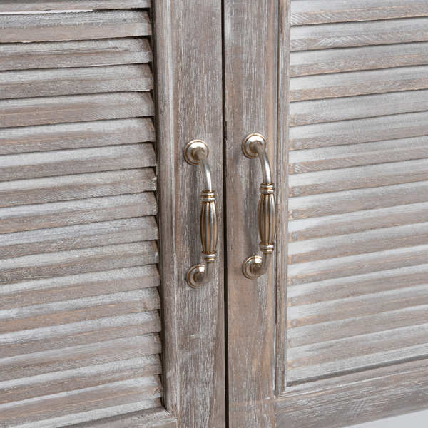 BLANC - Vanity Sink Unit With Louvered Doors