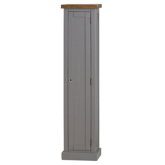 Grey Painted Narrow Cabinet