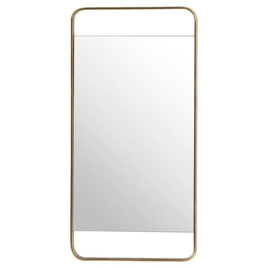 Rectangular Framed Bronze Mirror