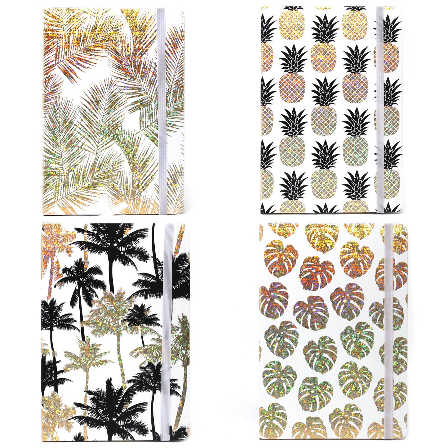 A5 Notebook - Assorted Designs - Golden Tropical