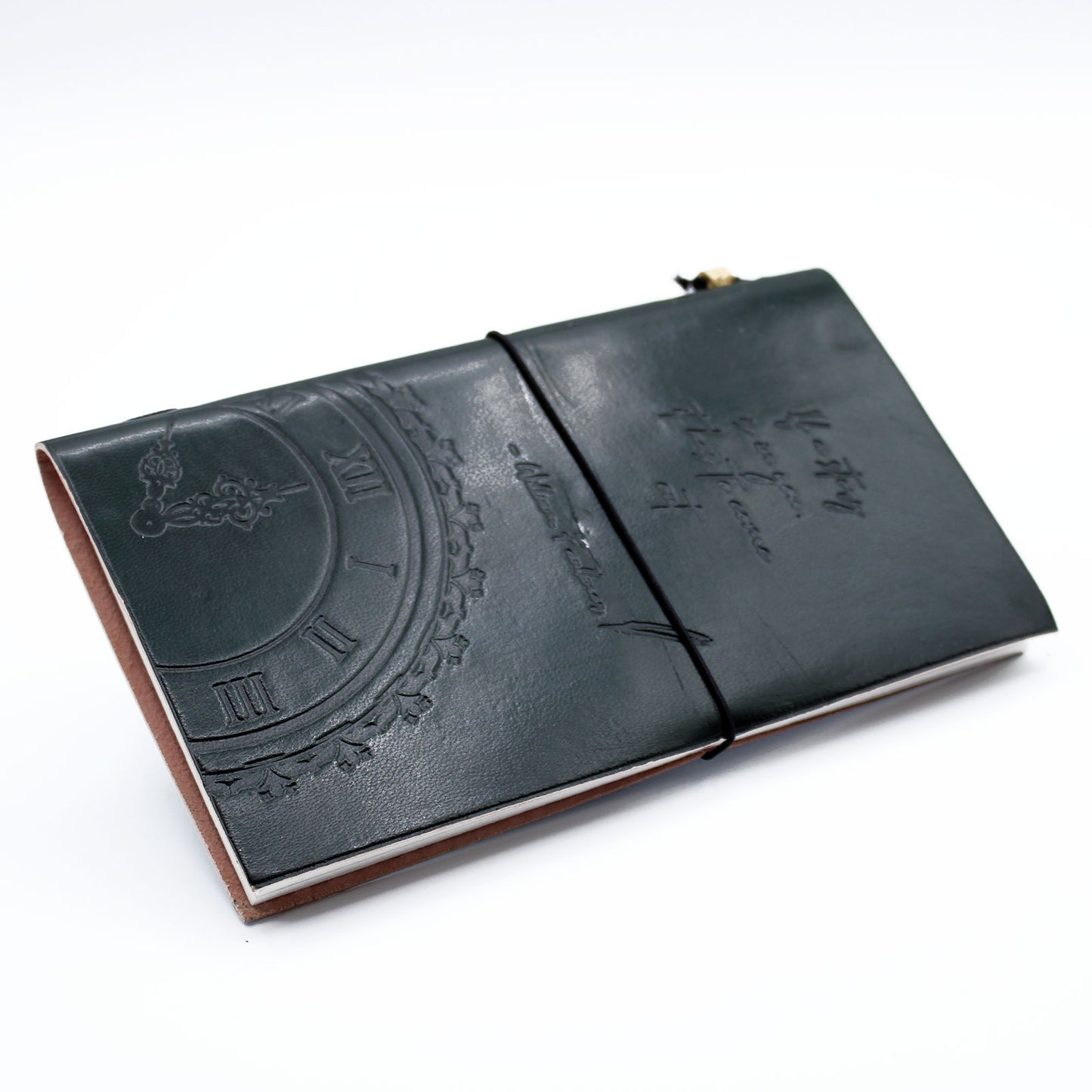 Handmade Leather Journal - If a Story is in You - Green