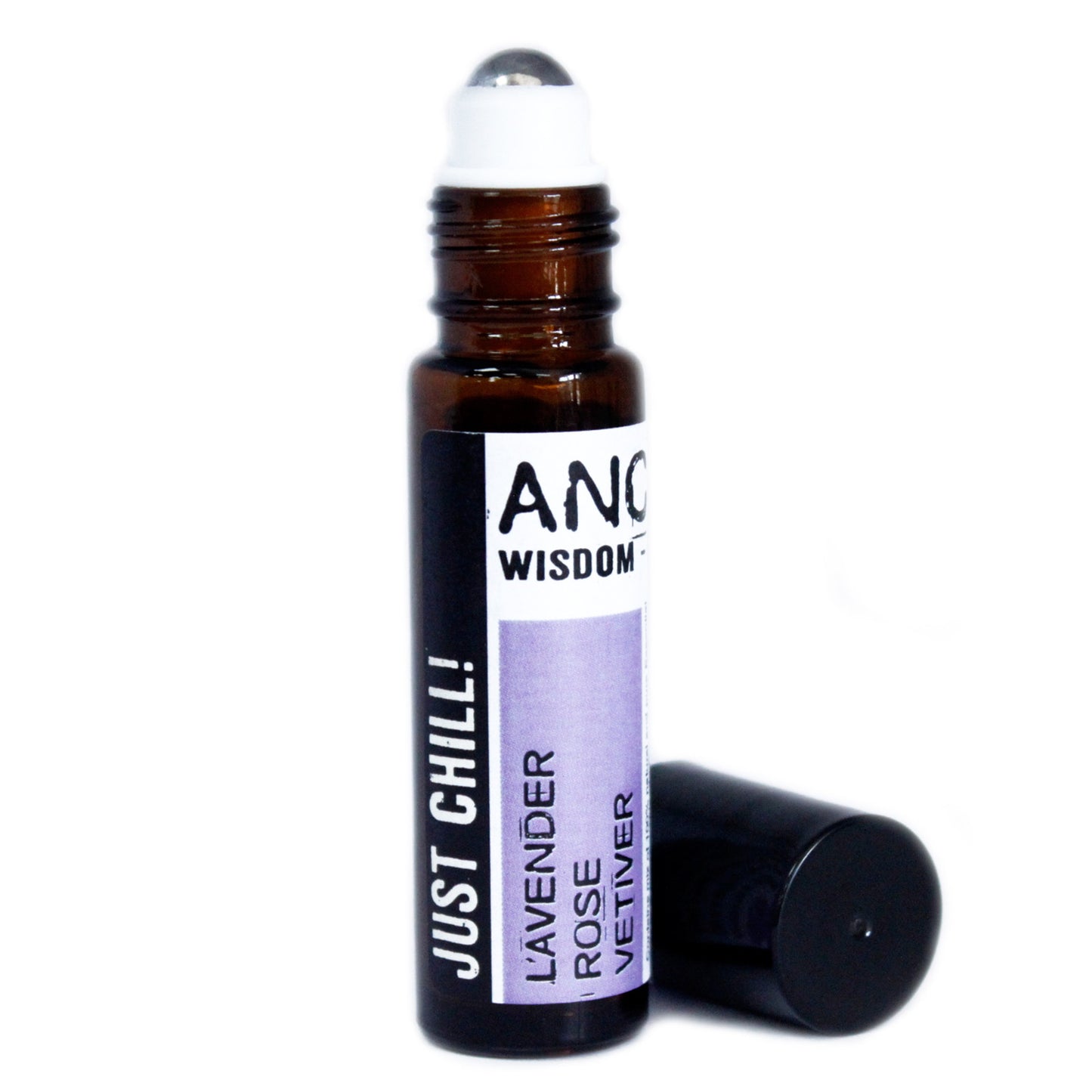 Just Chill ! Lavender , Rose and Vetiver- 10ml Roll On Essential Oil Blend