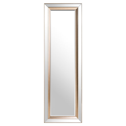 Grand Pilton Mirror With Brass Inlay