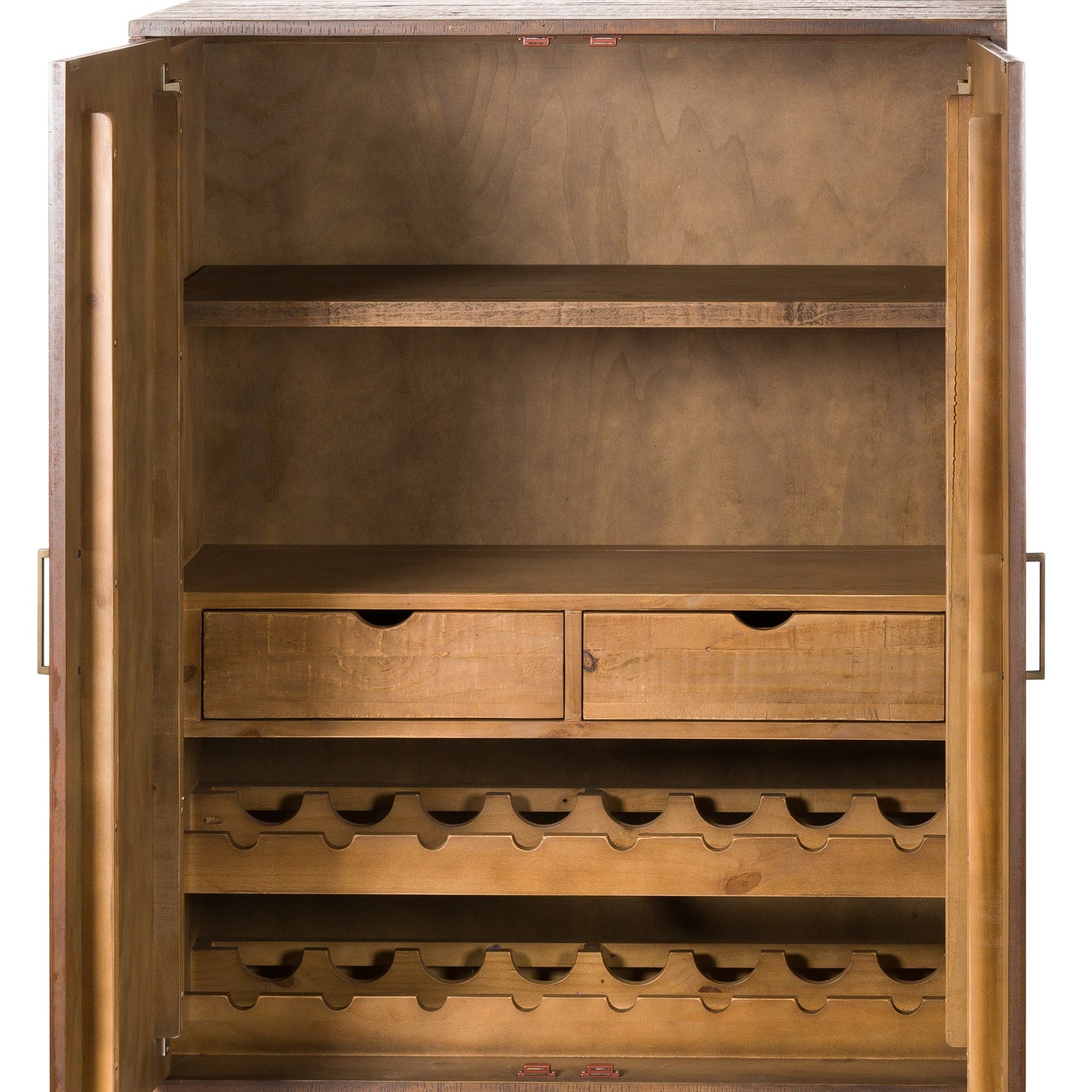 Gold Two Door Drinks Cabinet