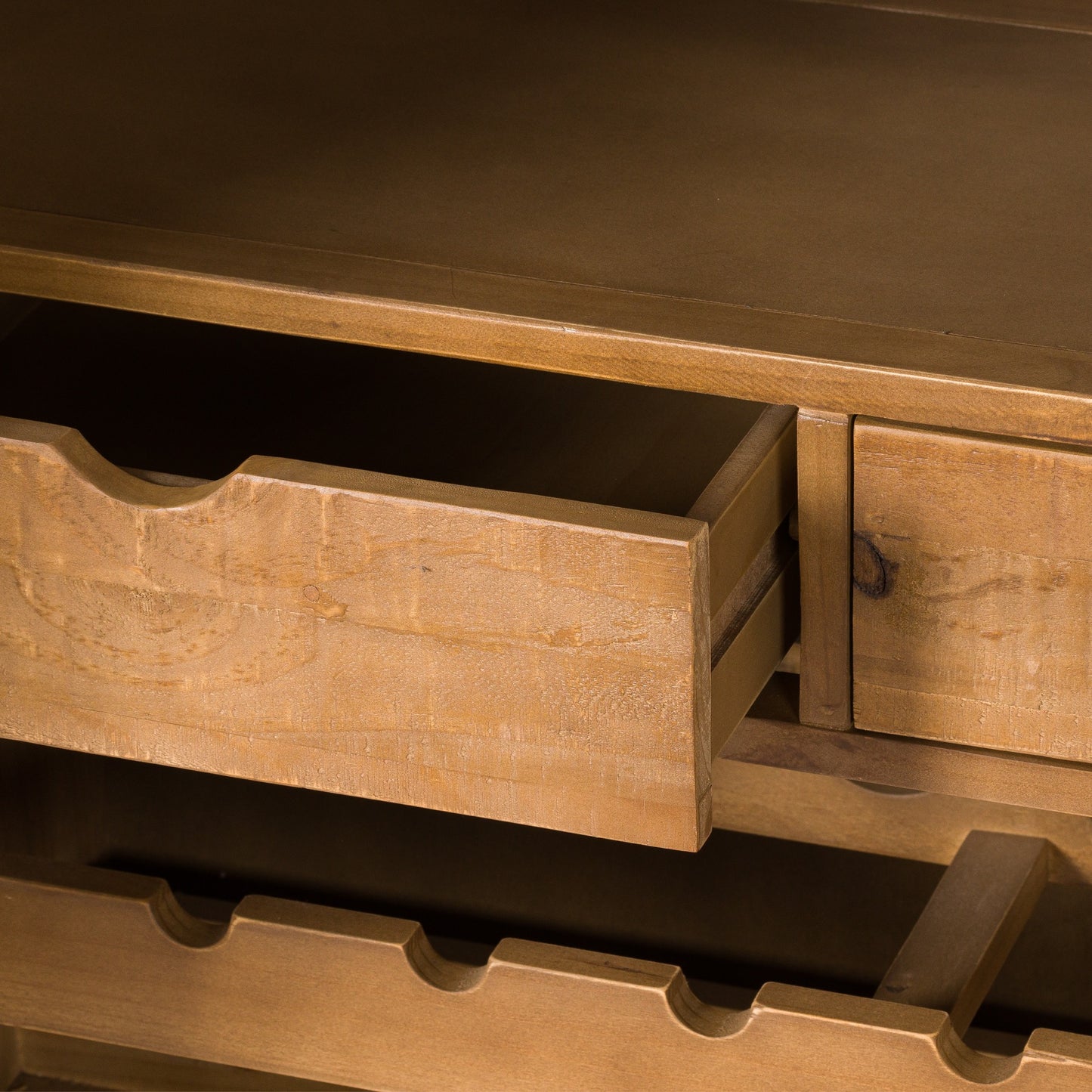 Gold Two Door Drinks Cabinet