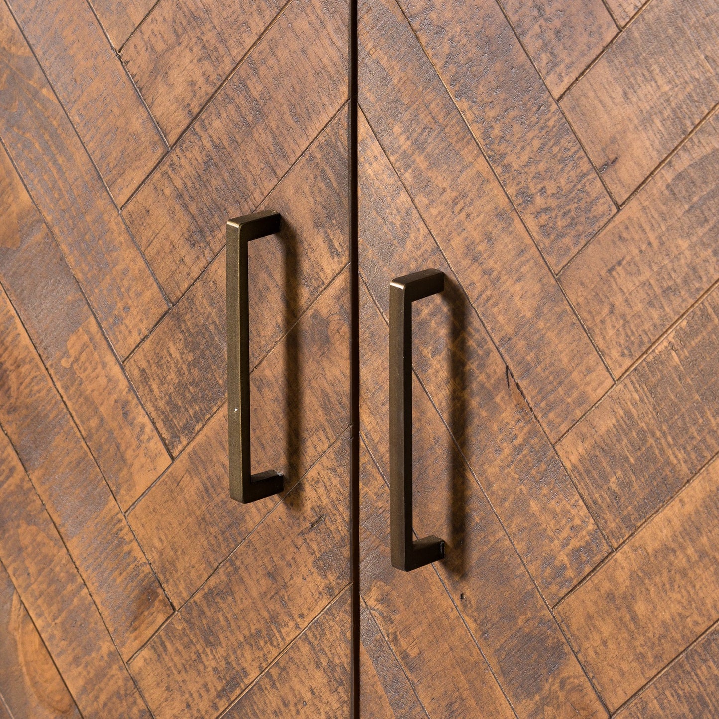Gold Two Door Drinks Cabinet