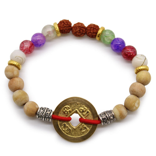 Tri Hita Karana Bangle - Red Brush