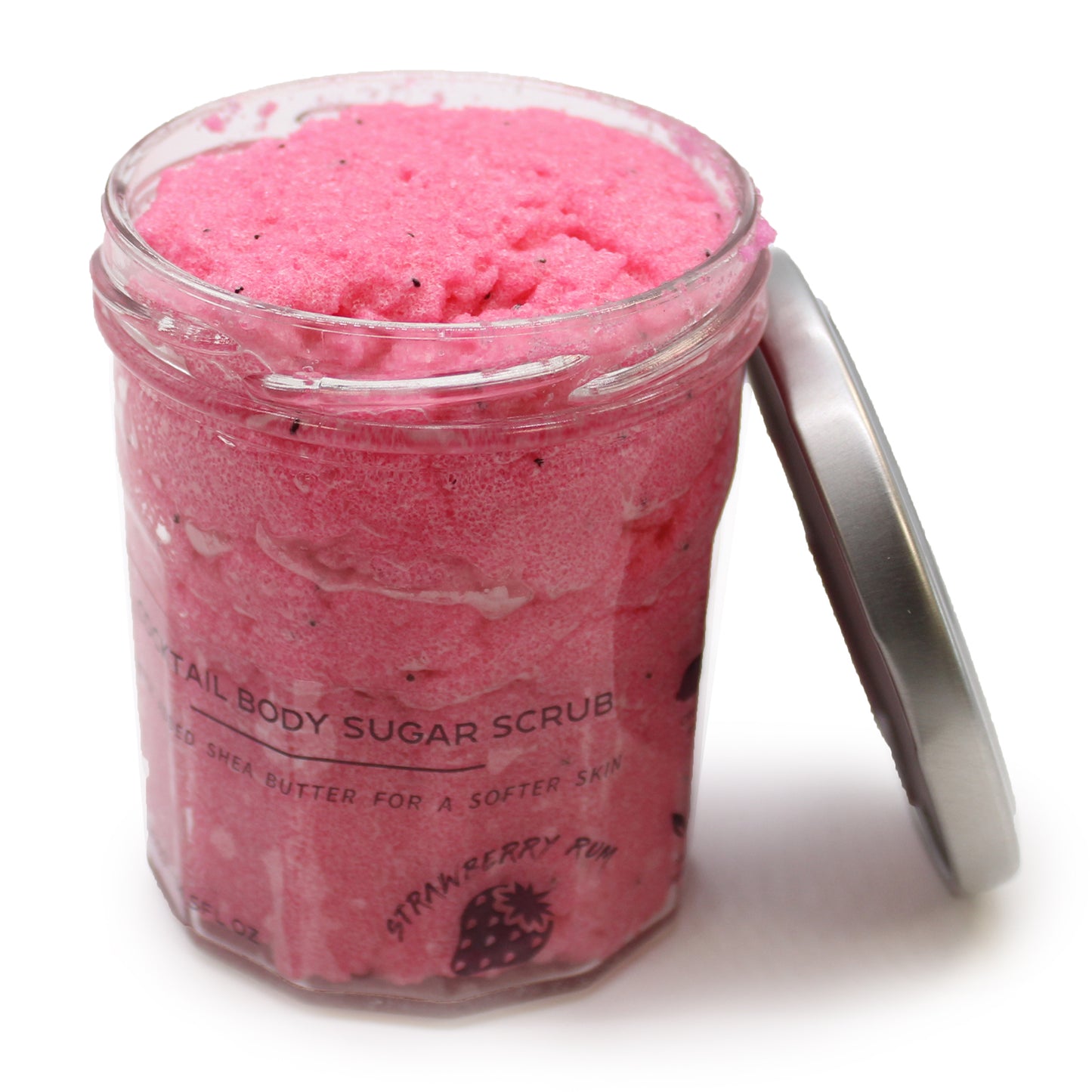 Handmade Sugar Body Scrub - Strawberry Rum 300g