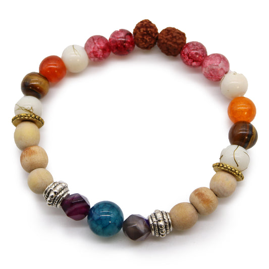 Tri Hita Karana Bangle - Pink Seeds