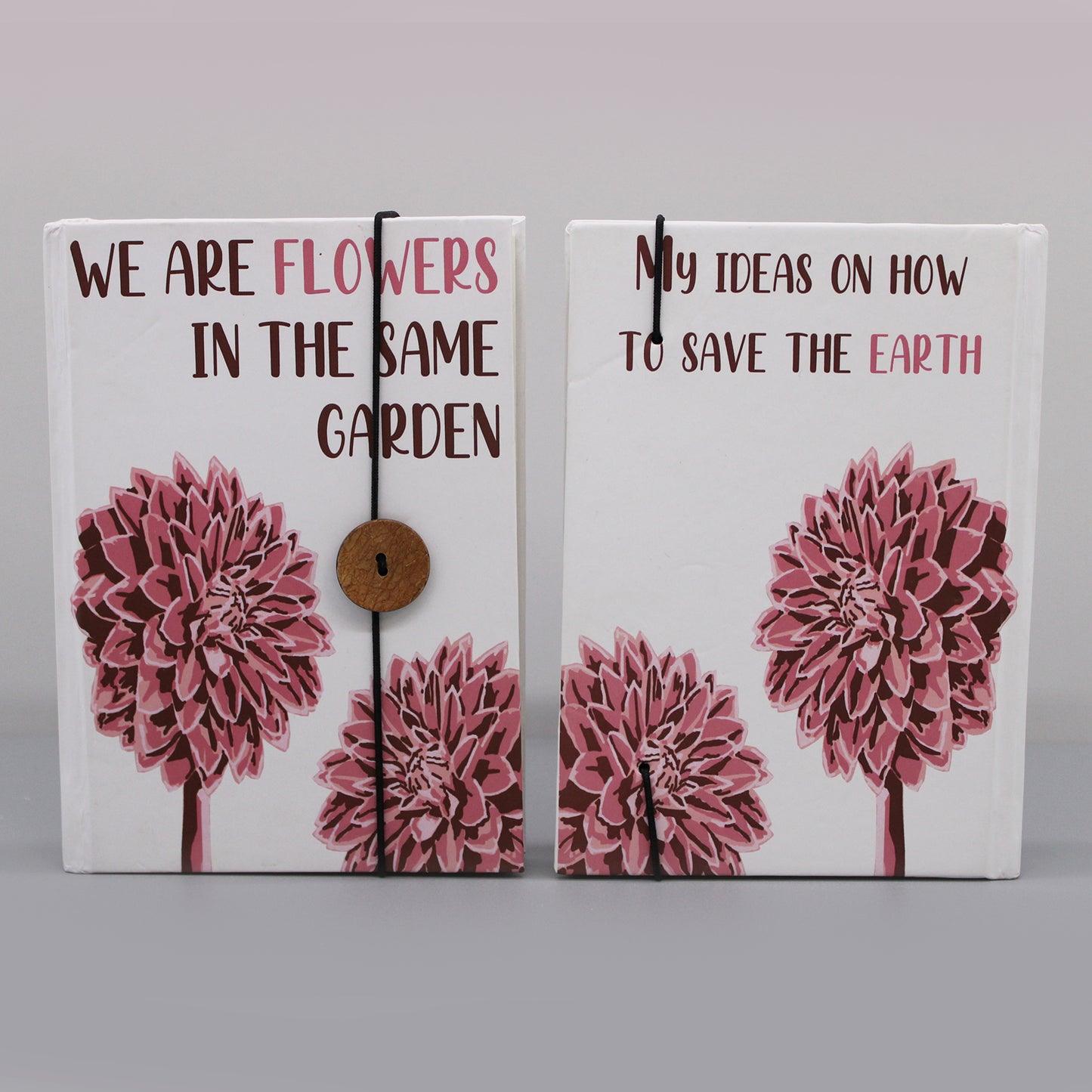 Flowers in the same garden 200 page Notebook