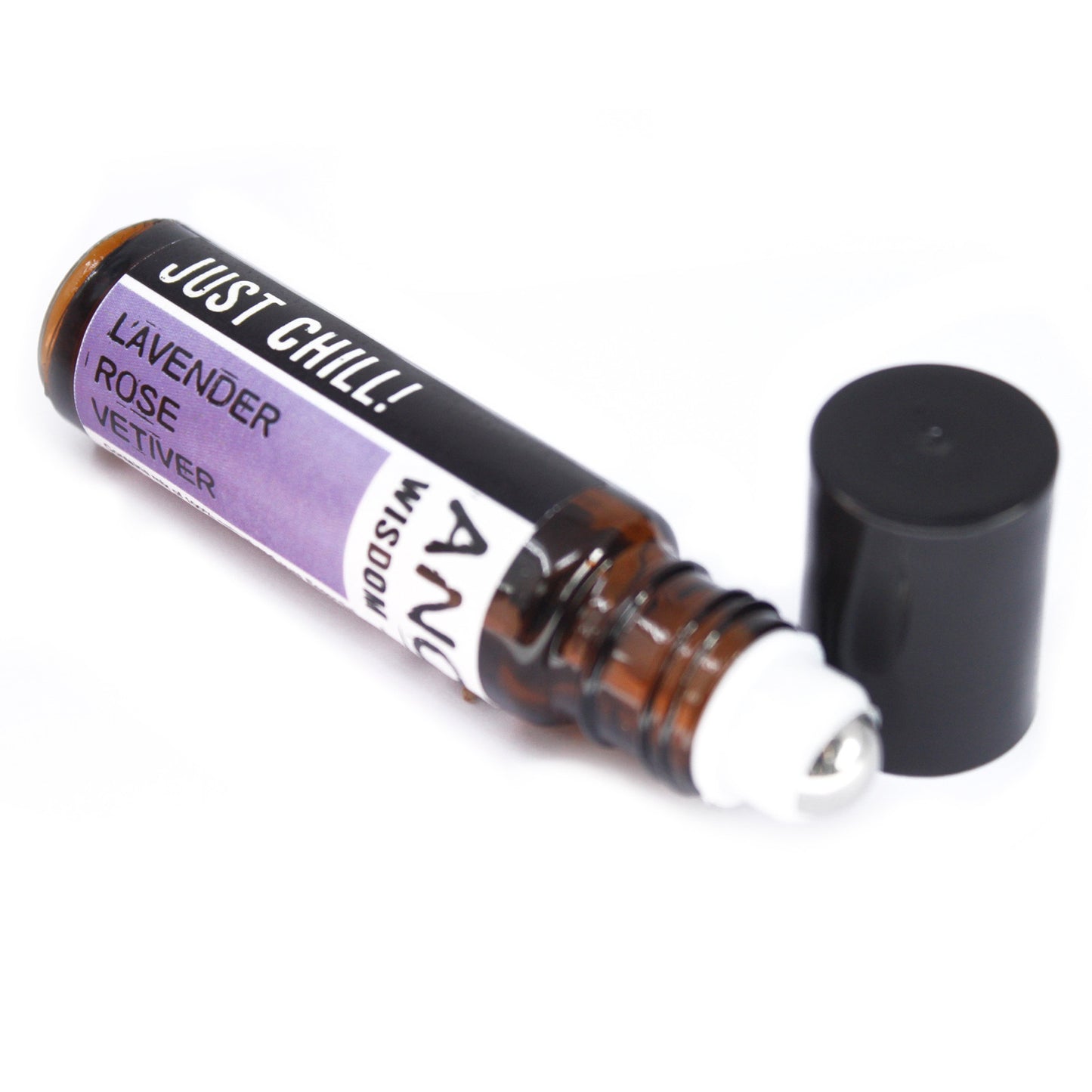 Just Chill ! Lavender , Rose and Vetiver- 10ml Roll On Essential Oil Blend