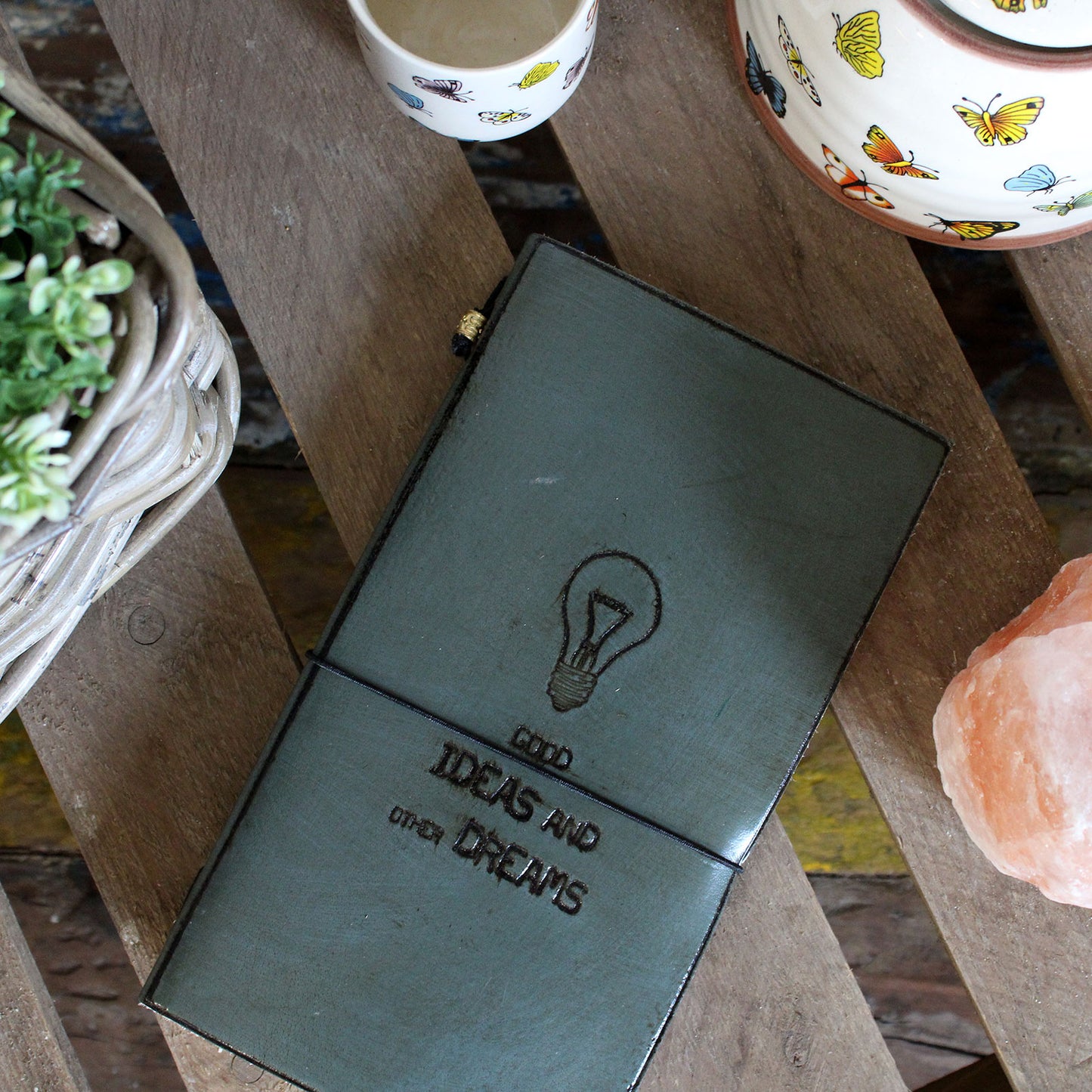 Handmade Leather Journal - Good Ideas and Other Dreams