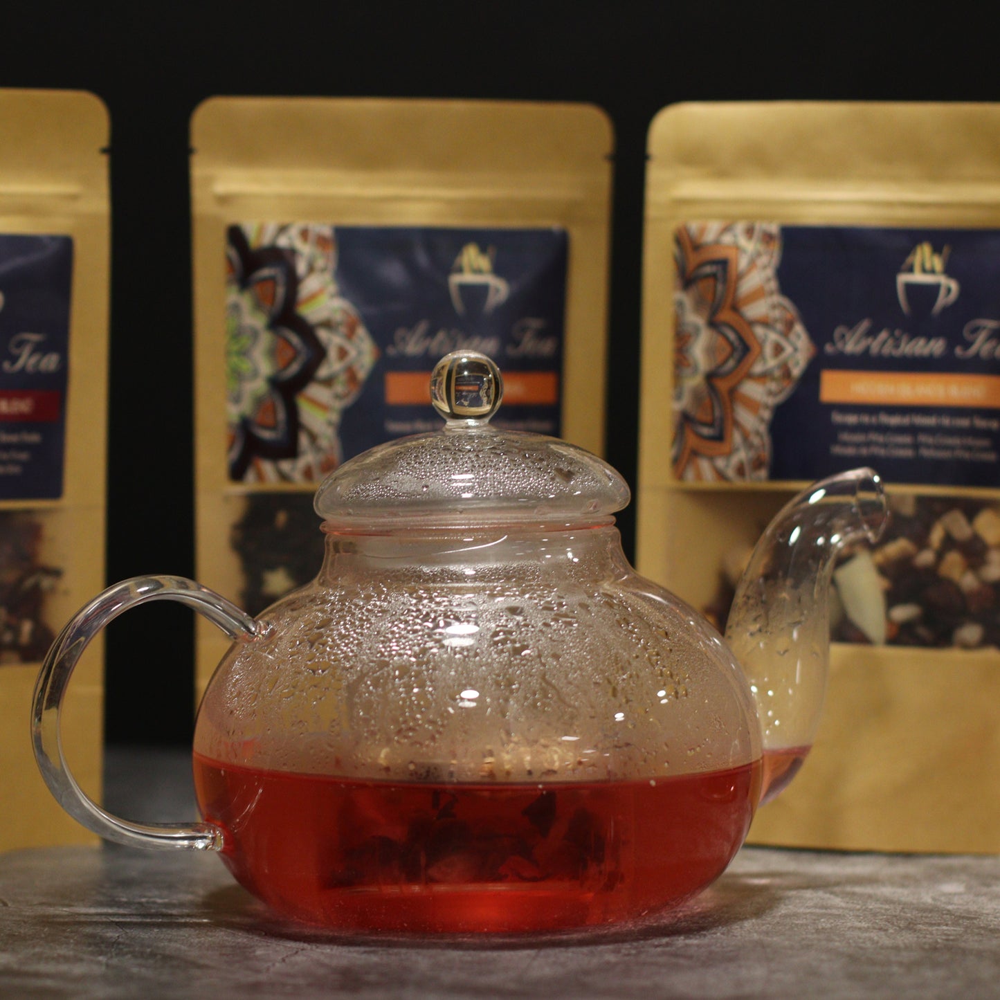 Glass Infuser Teapot - Round Pearl 400ml