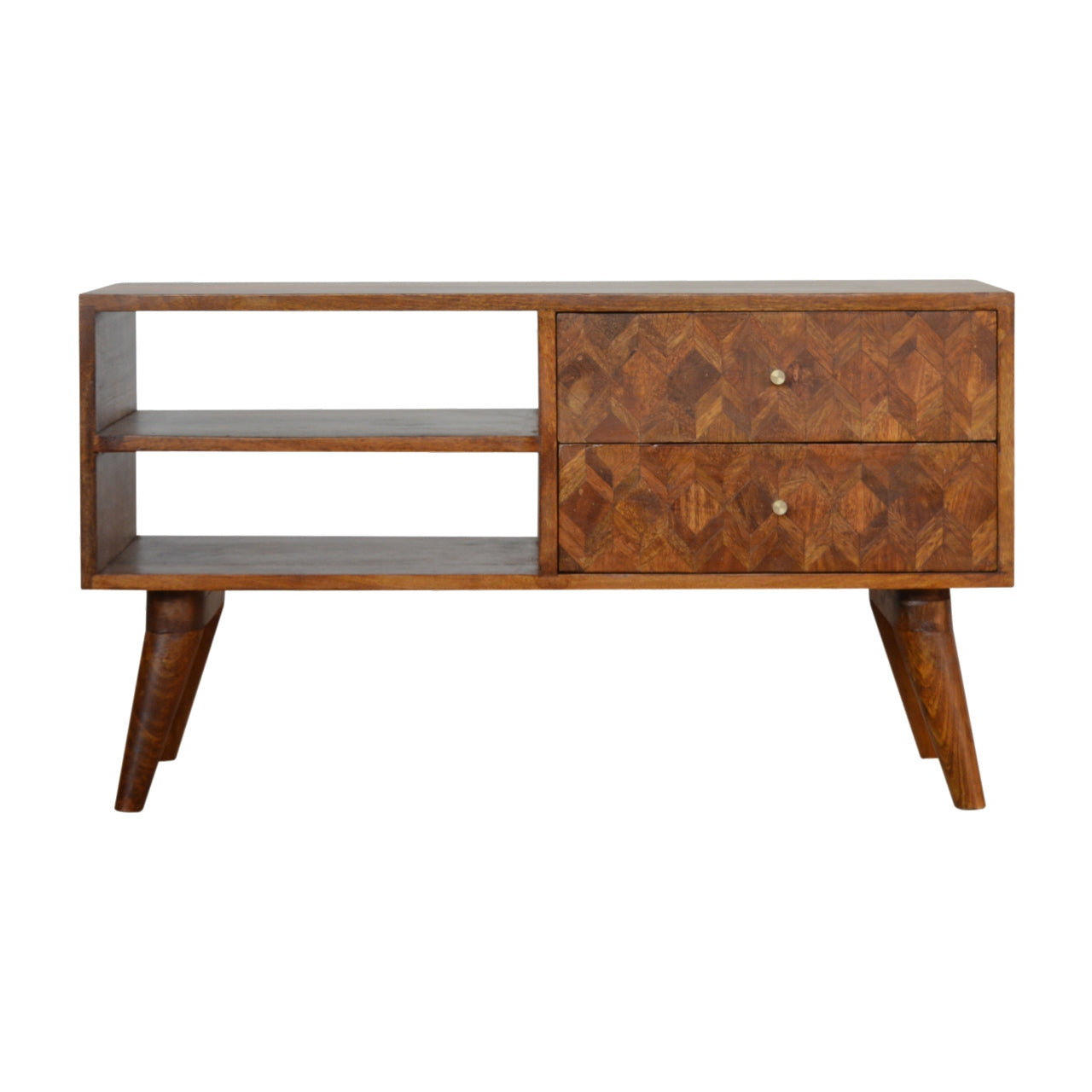 Two Drawer Chestnut Media Unit