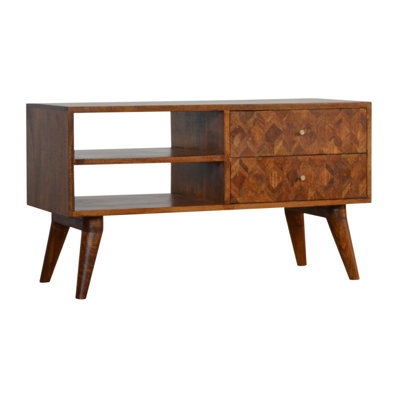 Two Drawer Chestnut Media Unit