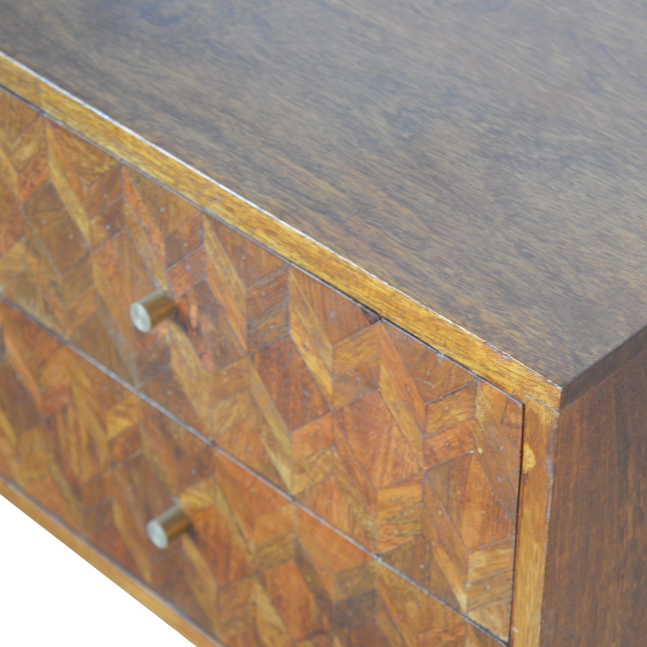 Two Drawer Chestnut Media Unit