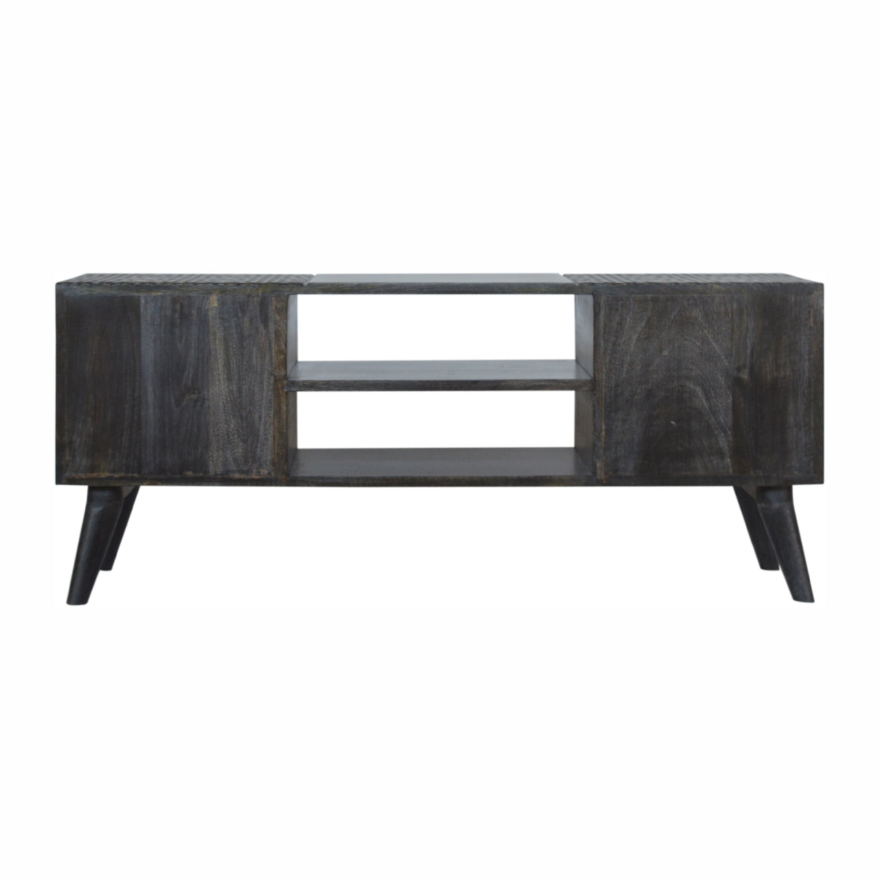 Ash Black Four Drawer Media Unit