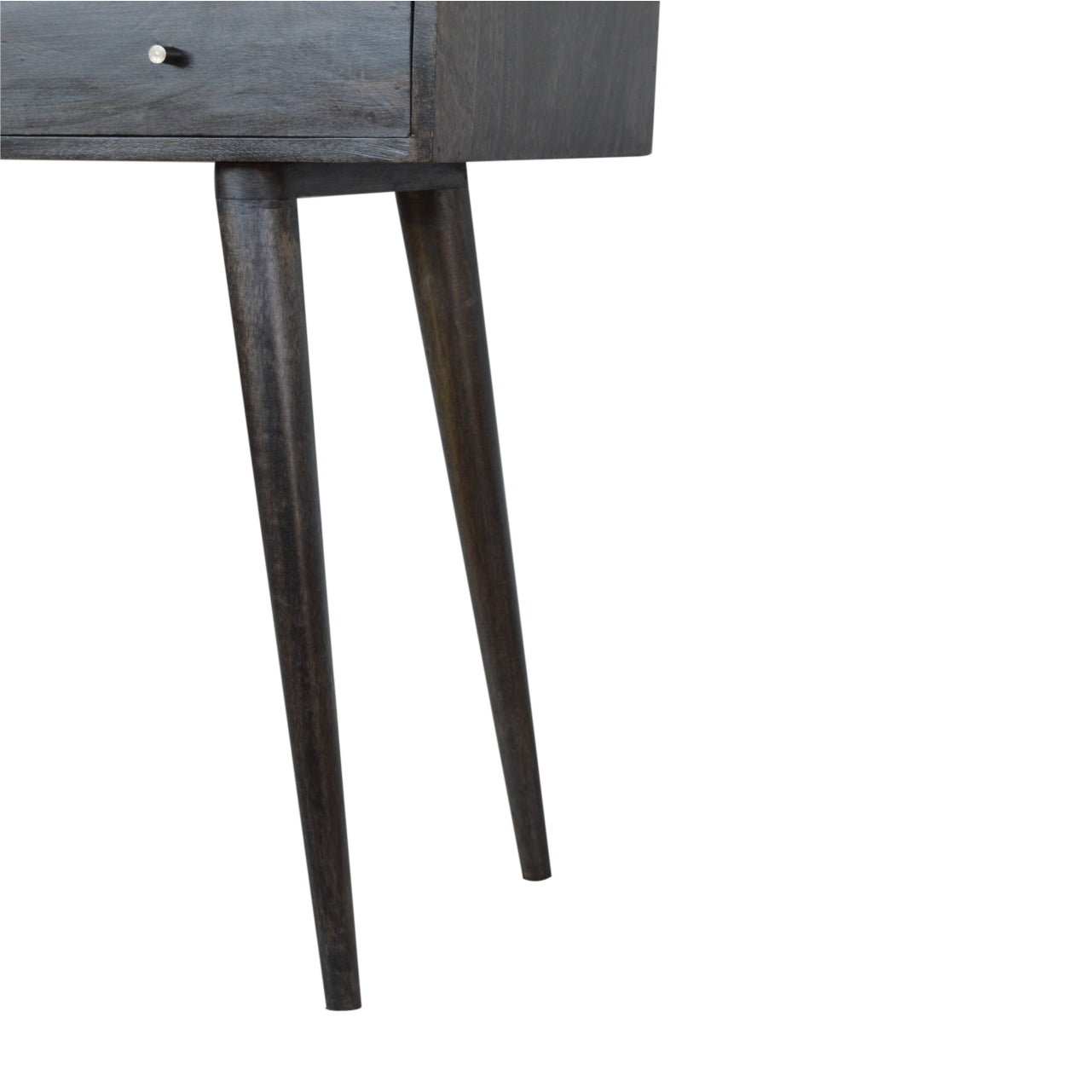 Three Drawer Ash Black Console Table