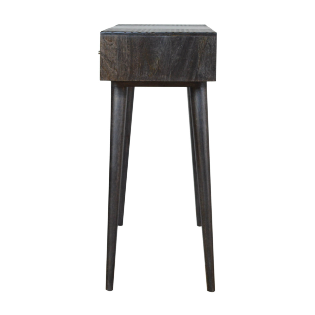 Three Drawer Ash Black Console Table