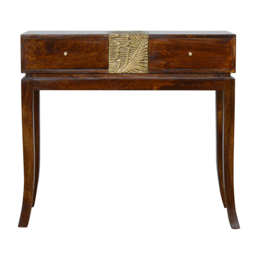 AZTEC - Mango Wood Chestnut Console Table