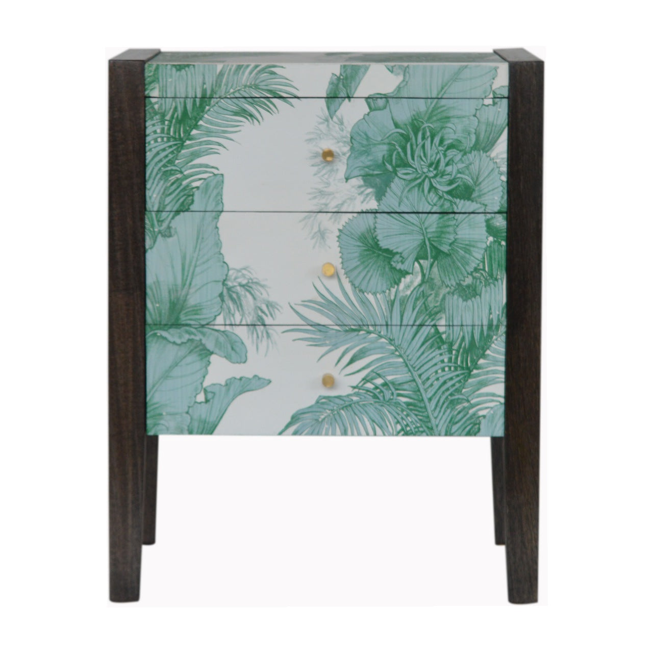 JUNGLE - Three Drawer Mango Wood Tropical Bedside