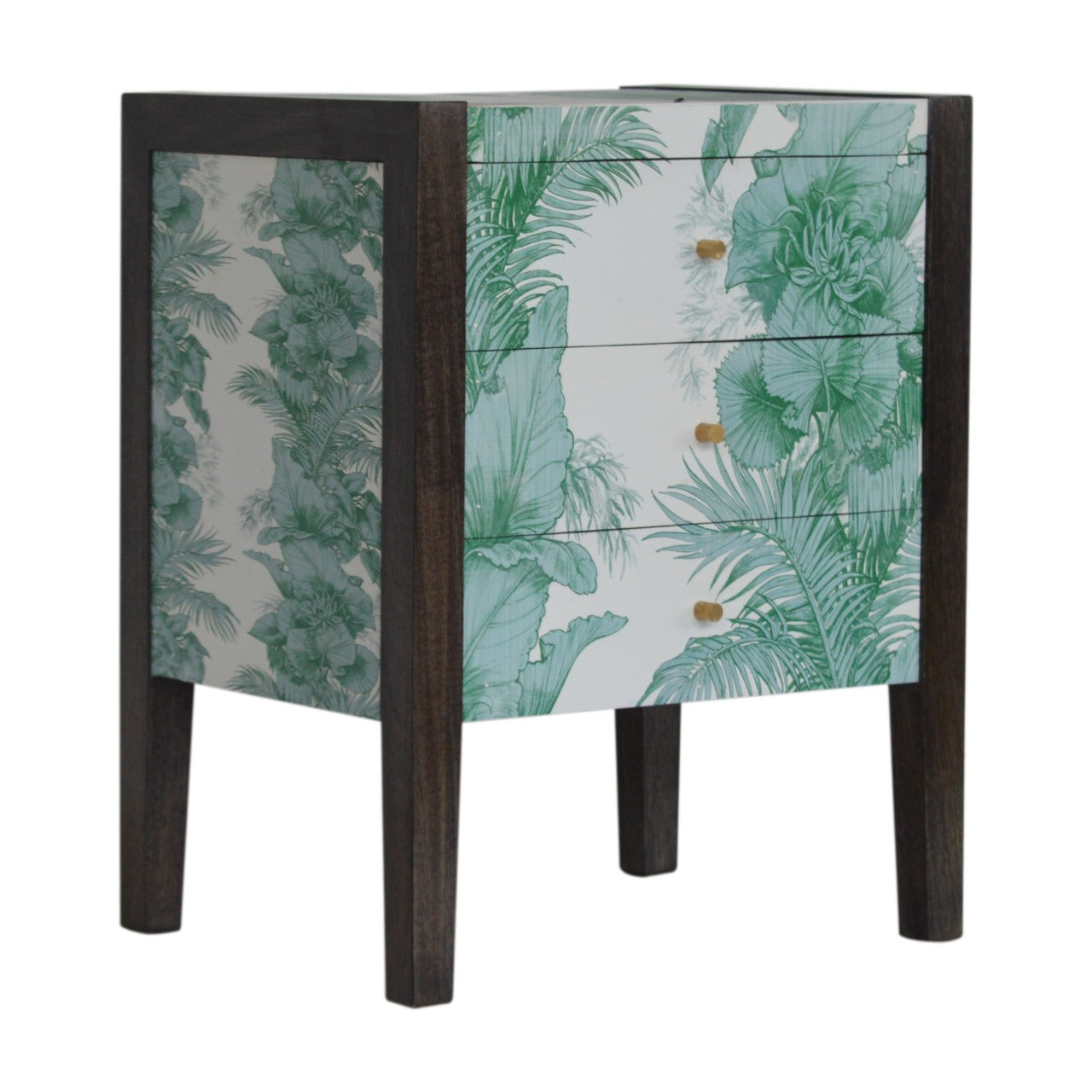 JUNGLE - Three Drawer Mango Wood Tropical Bedside