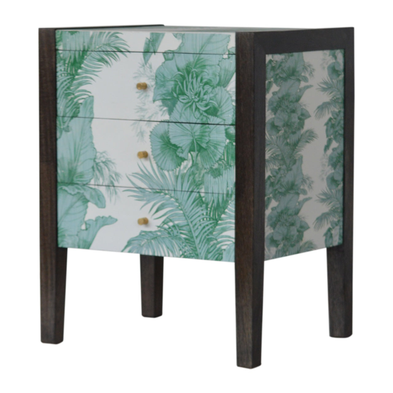 JUNGLE - Three Drawer Mango Wood Tropical Bedside