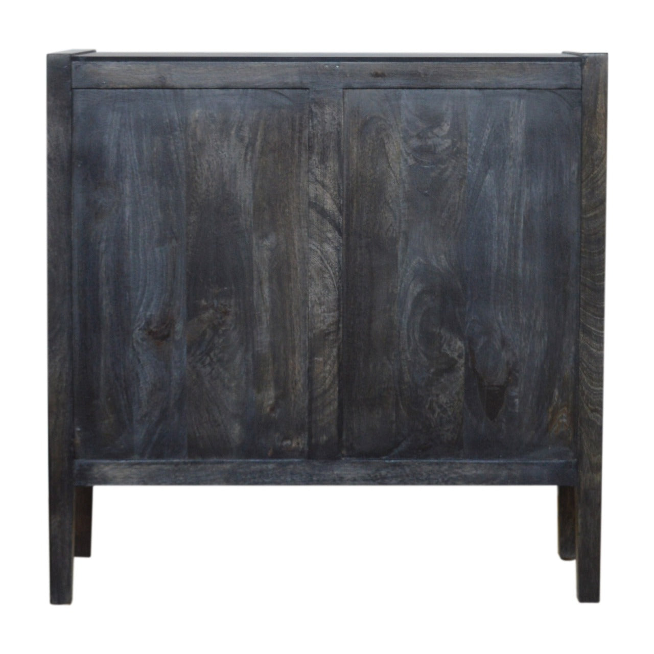 Three Drawer Mango Wood Midnight Blue Print chest