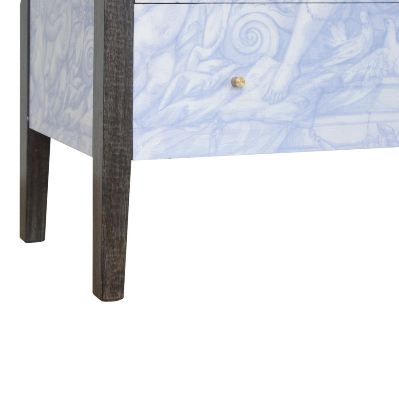Three Drawer Mango Wood Ancient Greek Style Chest