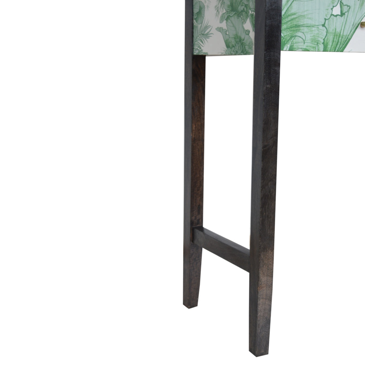 JUNGLE - Two Drawer Mango Wood Tropical Print Console Table